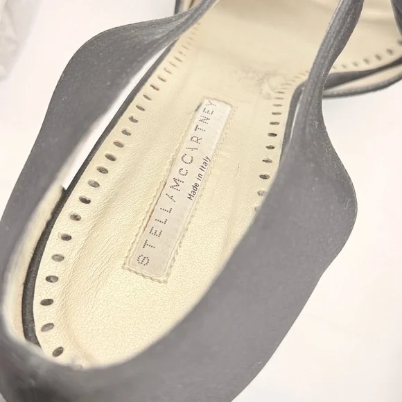 Stella McCartney Elegant Black Stiletto Heels with Bow Accent sz 9.5 - Picture 8 of 11